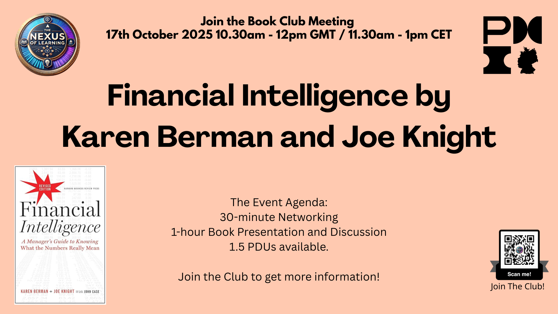PMI English Book Club Meeting. 17th October 2025