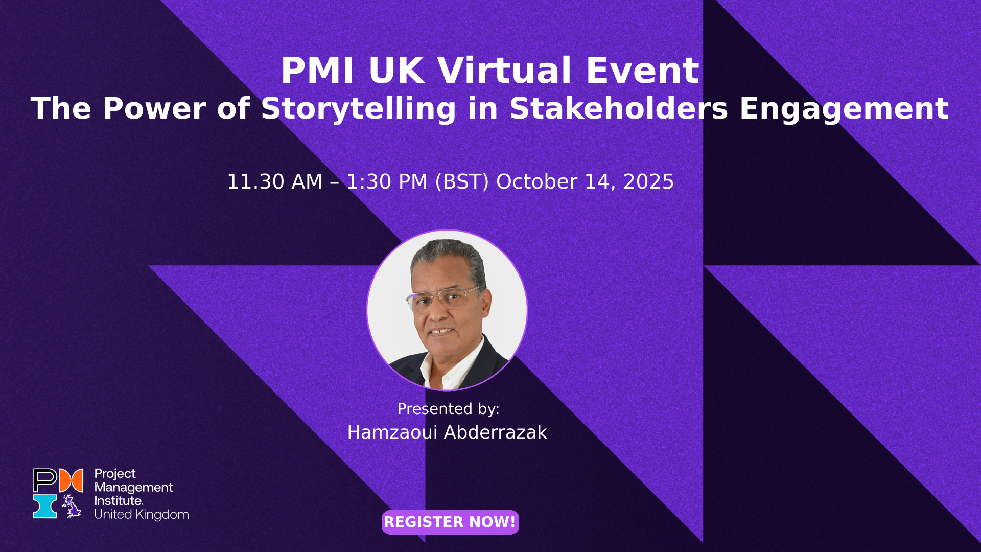 PMI UK Webinar: The Power of Storytelling in Stakeholders Engagement. 14th October 2025
