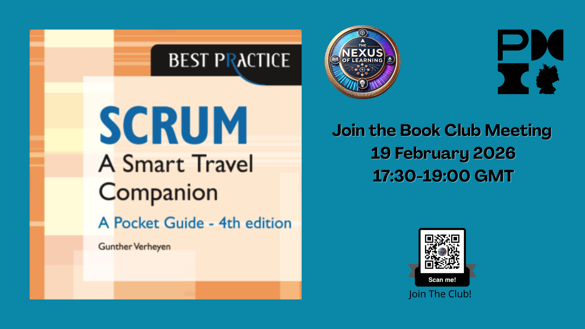 PMI Nexus of Learning Online Book Club – February Edition. Hosted by PMI Germany. 19th February 2026