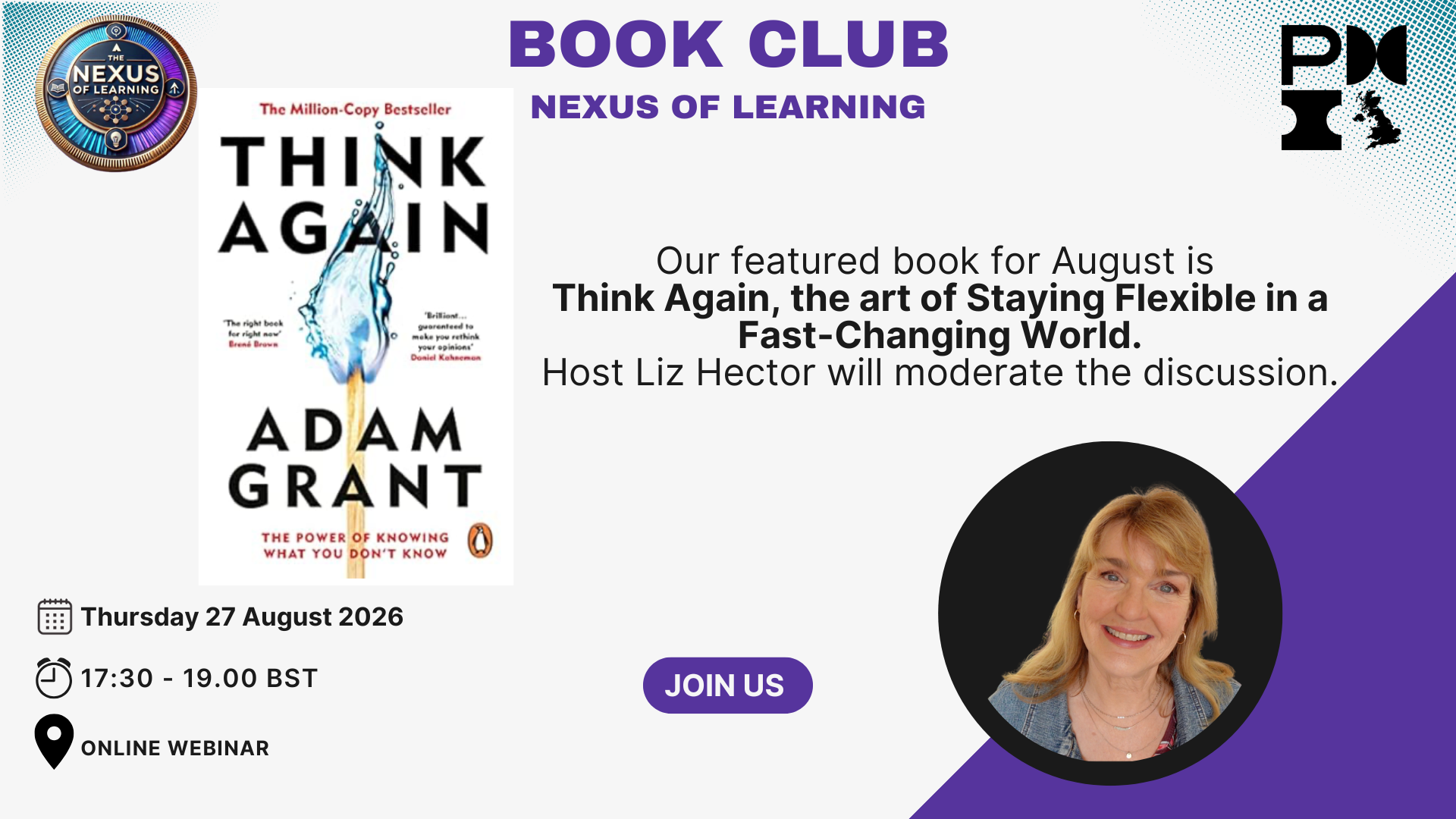 PMI Nexus of Learning Online Book Club – August Edition. Hosted by PMI Germany. 27th August 2026