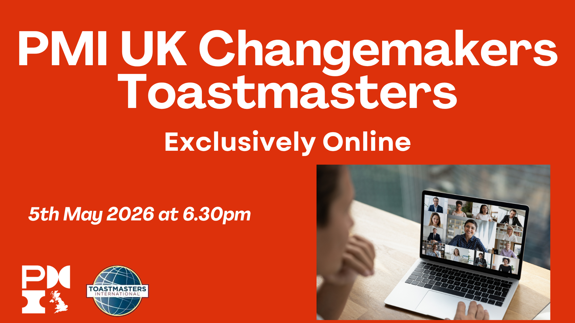 PMI UK Changemakers Toastmasters. 5th May 2026