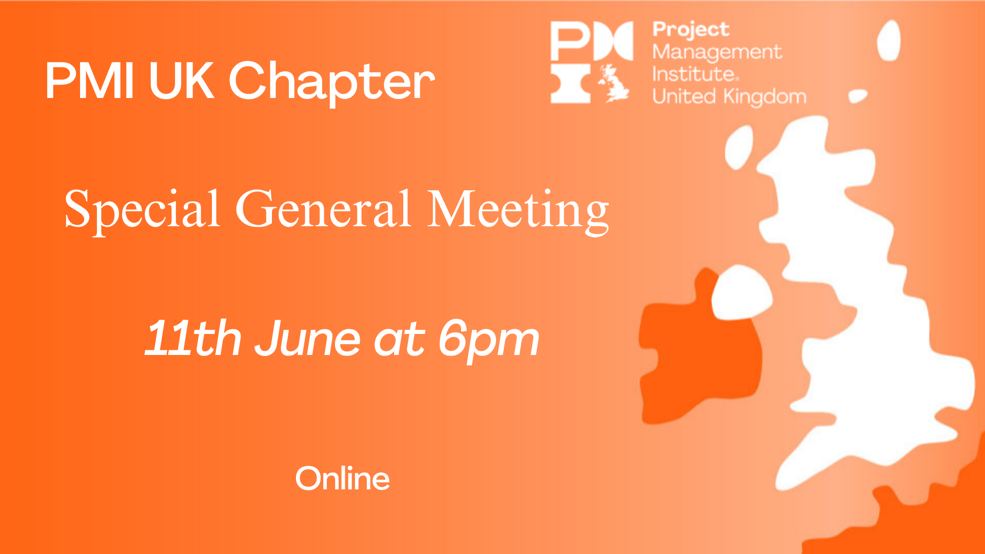 PMI UK Chapter Special General Meeting. 11th June 2026