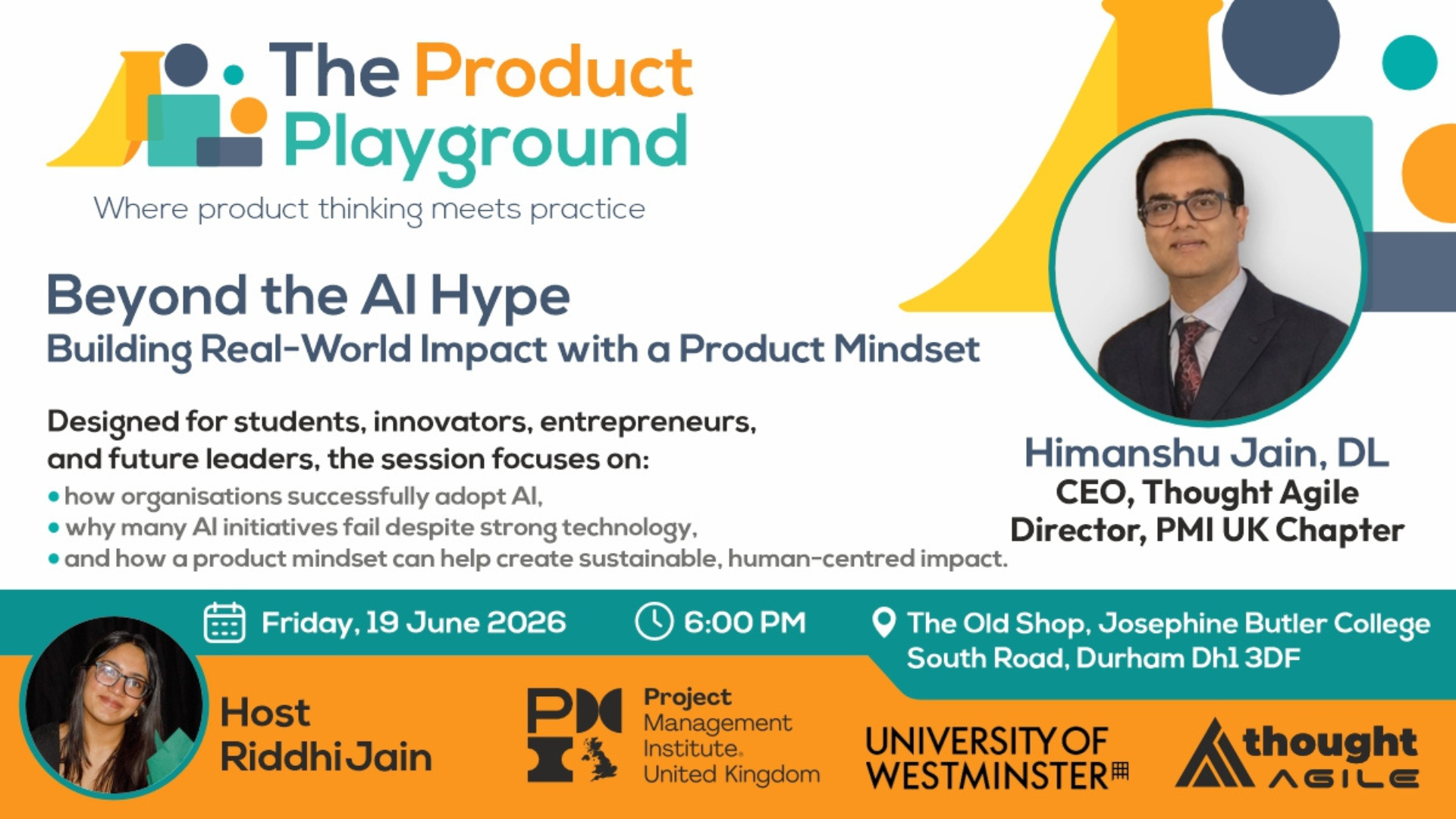 The Product Playground: Product Management in the Age of AI. 19th June 2026