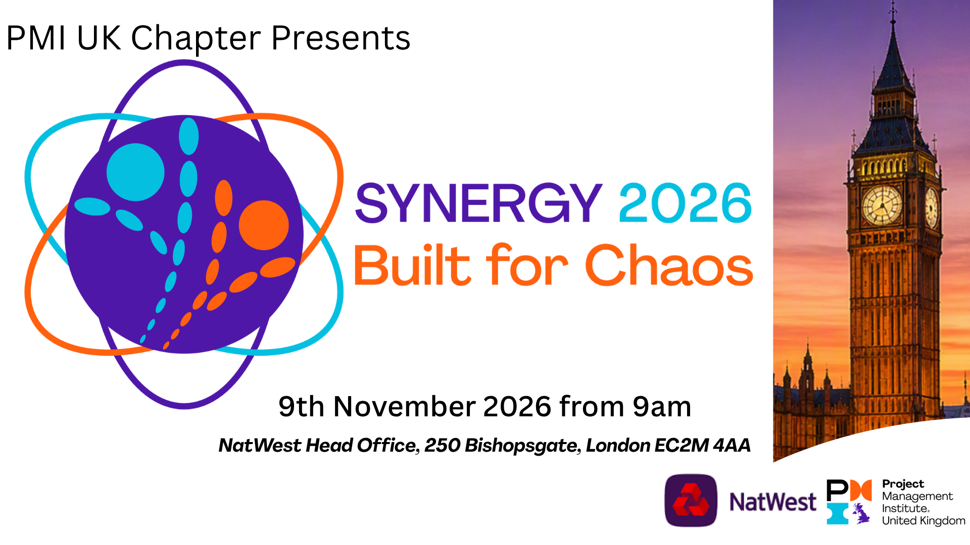 PMI UK Synergy: Built for Chaos. 9th November 2026