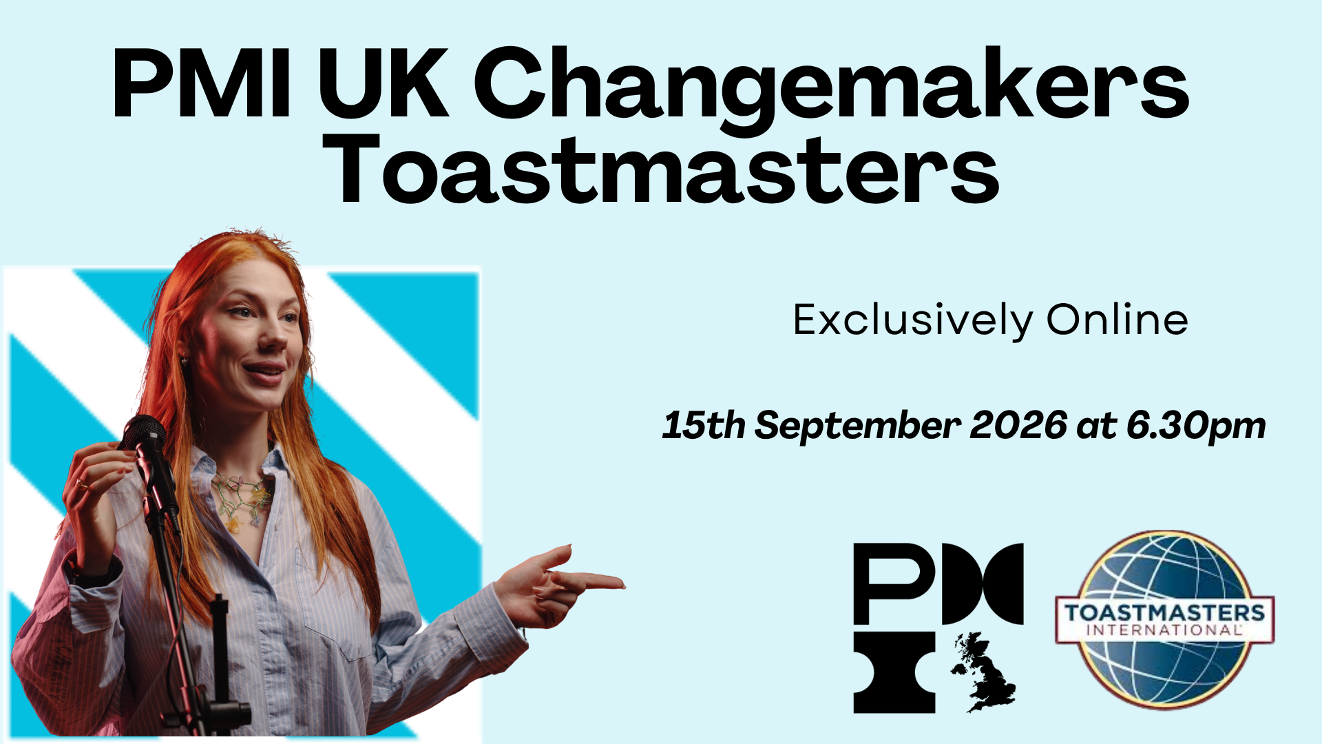 PMI UK Changemakers Toastmasters. 15th September 2026